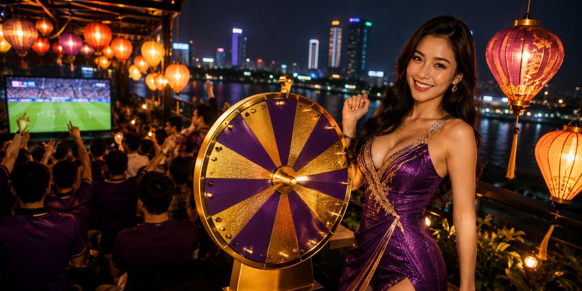 Người chơi tại Hà Nội tham gia trò chơi roulette dưới ánh đèn lồng truyền thống